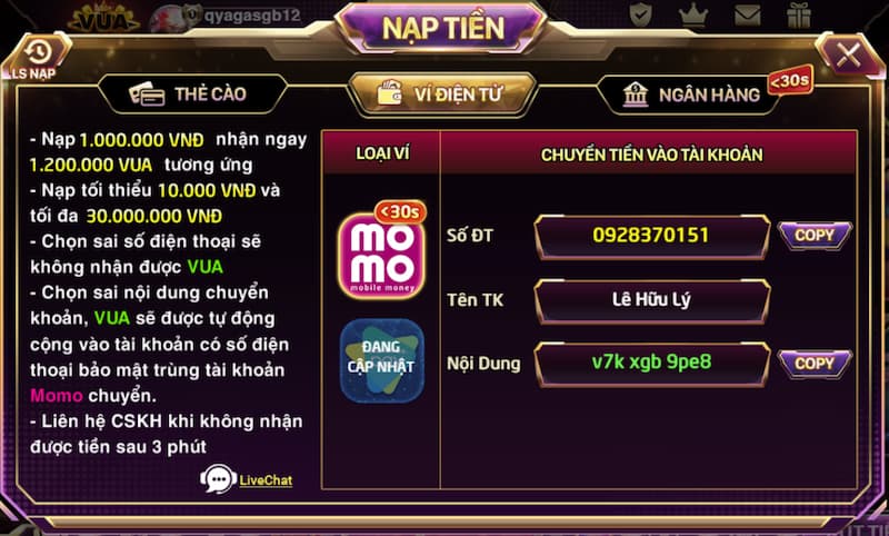 Khám phá ưu điểm khi thực hiện nạp tiền Vuaclub