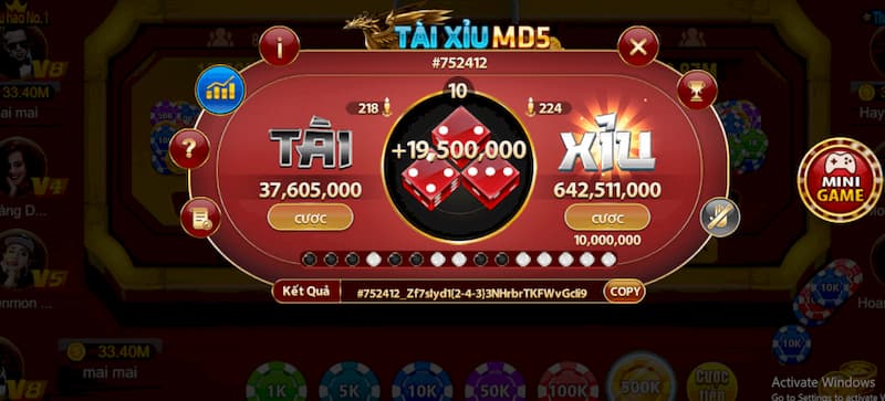 Hướng dẫn cách chơi tài xỉu md5 tại cổng game VuaClub